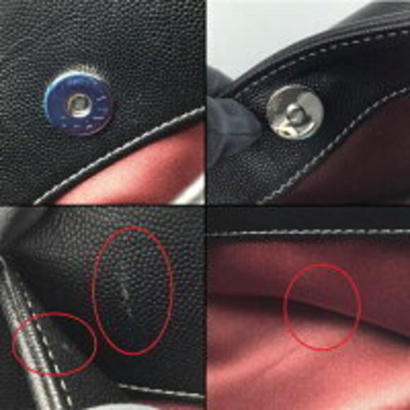 Chanel Executive Tote Bag circa Caviar Skin Black Coco Mark - Picture 9 of 10